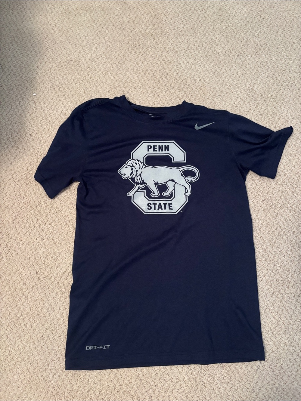 Nike Navy Penn State Lion Short Sleeve Tee